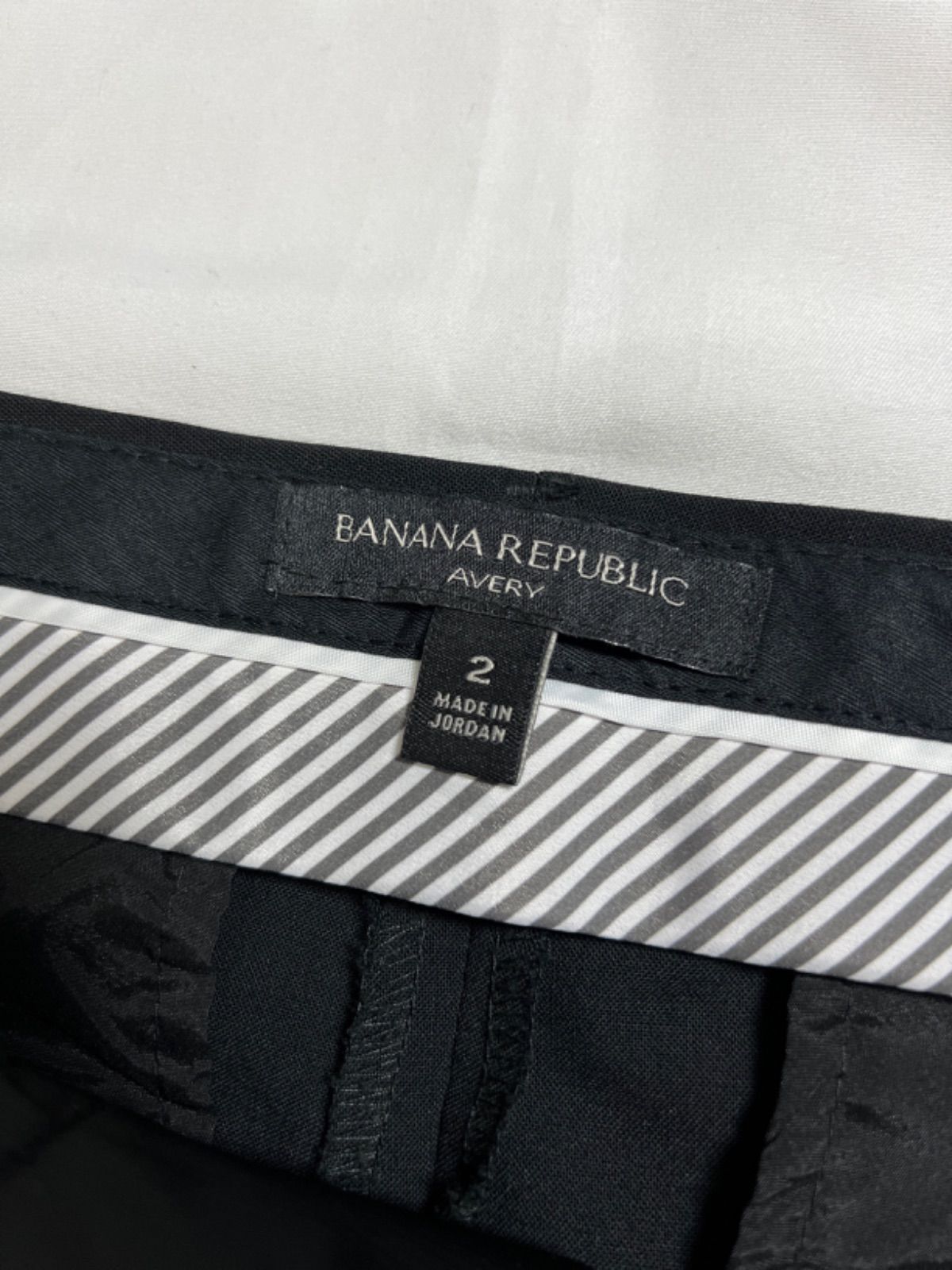 【214473】BANANA REPUBLIC バナナリパブリック  AVERY　スラックス　パンツ　サイズ2  ・ 濃紺