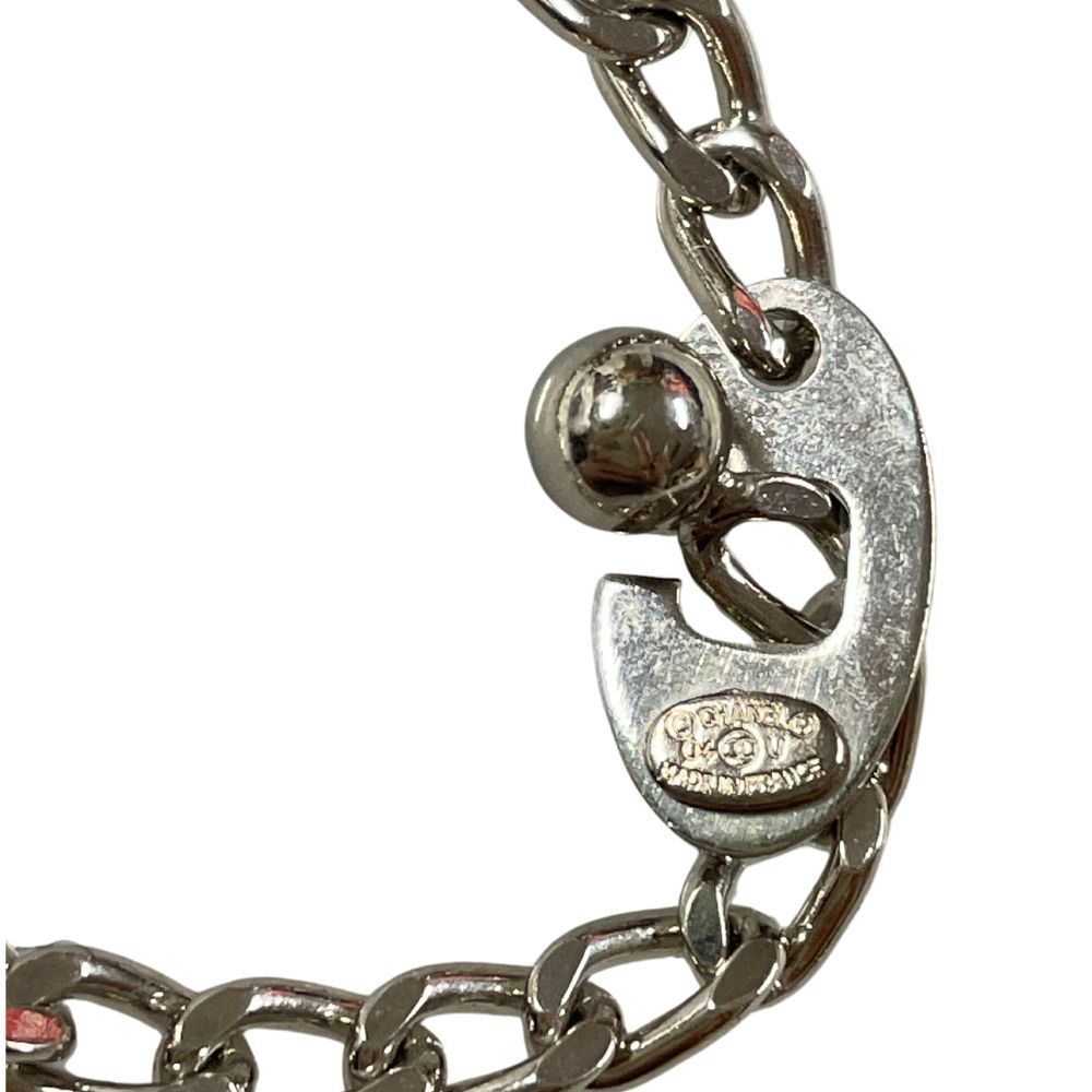 CHANEL シャネル ロゴ ドッグタグ キーホルダー シルバー 正規品