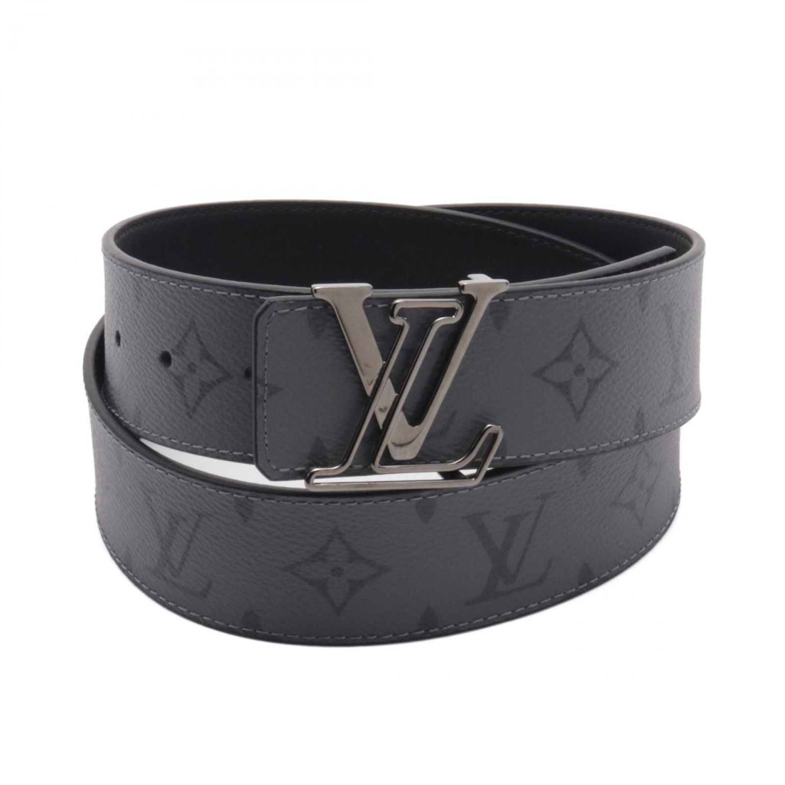 希少 ルイヴィトン LVサンチュール モノグラム ベルト ブラウン メンズ LOUIS VUITTON（ルイ・ヴィトン） サンチュール LV イニシャル ベルト