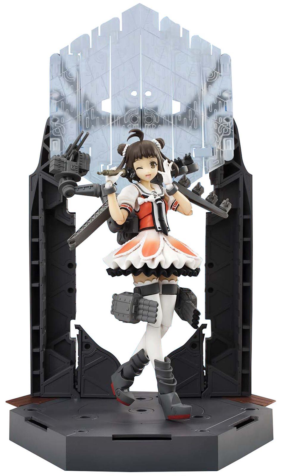 アーマーガールズプロジェクト 艦これ 那珂改二 約130mm PVCu0026ABS製 塗装済み可動フィギュア 