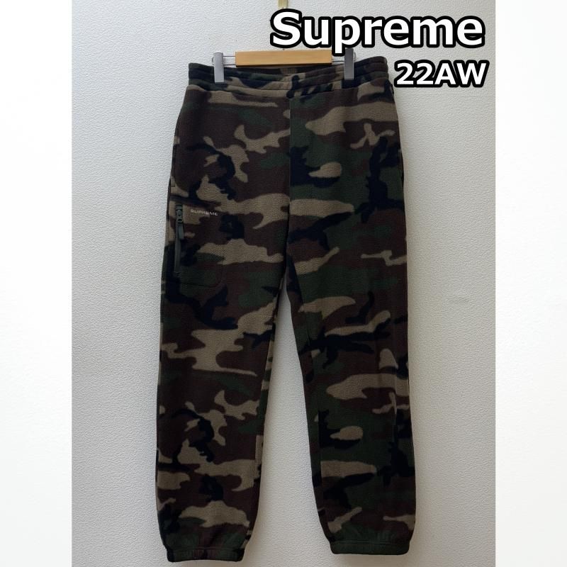 Supreme シュプリーム その他ボトムス 22AW Polartec Pant woodland camo ウッドランド カモフラ 迷彩柄 ポーラテック フリース パンツ