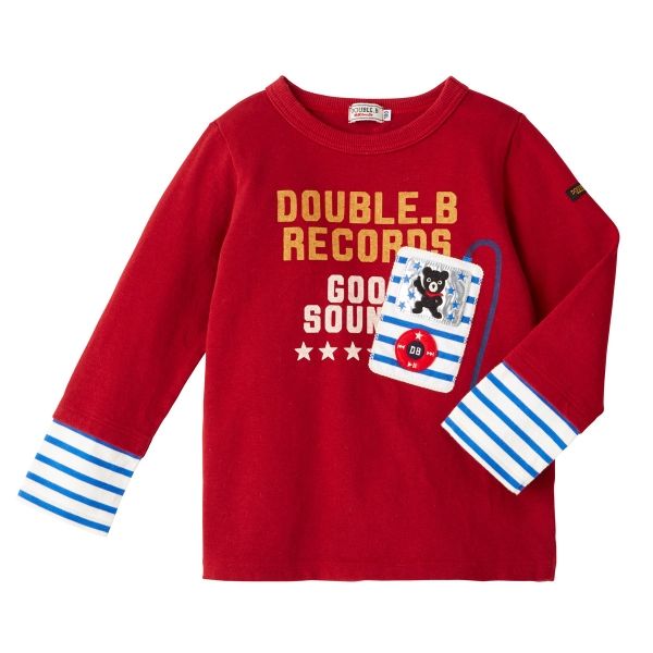 【新品未使用】ミキハウス　ダブルビー 長袖Tシャツ　140cm Amazon | 【 ミキハウス ダブルビー 】 Tシャツ 長袖 薄手 無地