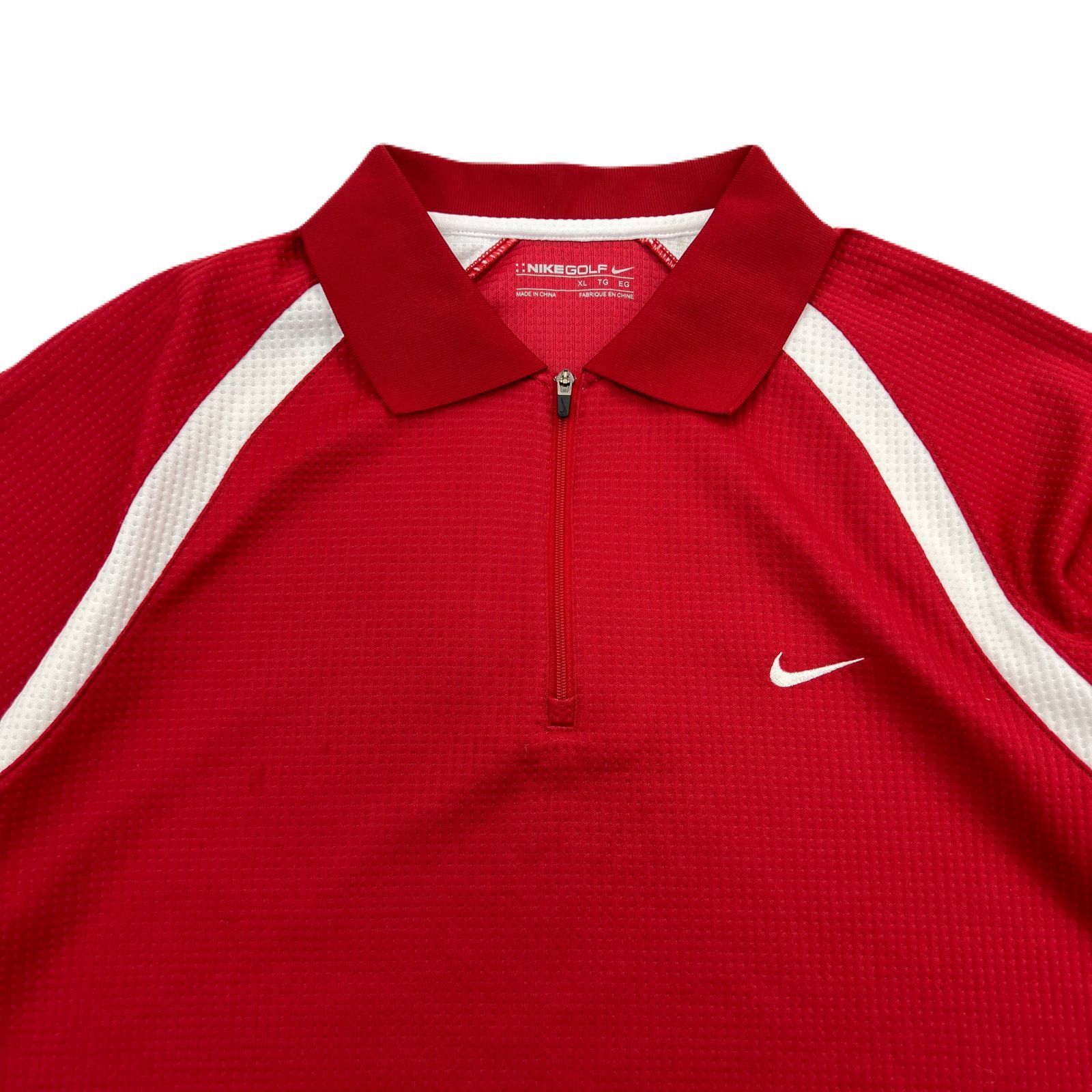 ナイキ ゴルフ ポロシャツ ゴルフシャツ レッド 赤 メンズ XL