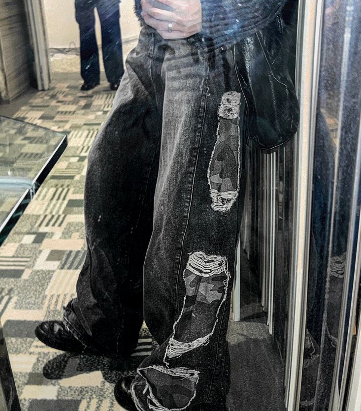 [COSYHARU公式]Military Camo Wide Denim 関税・送料込み COSYHARU】Military Camo Wide Denim (COSYHARU/デニム