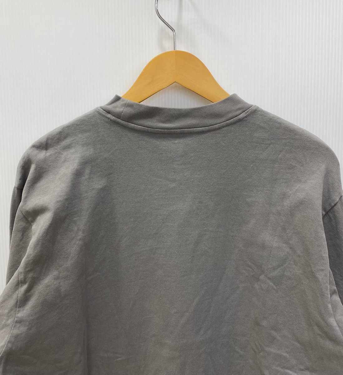 イージー Yeezy Gap long sleeve t-shirt  長袖カットソー 無地 グレー Mサイズ 201MT-2428