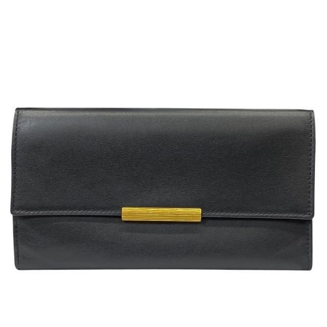 BOTTEGA VENETA ボッテガヴェネタ 578751 財布 長財布 三つ折り財布 折財布 ロングウォレット レザー ブラック