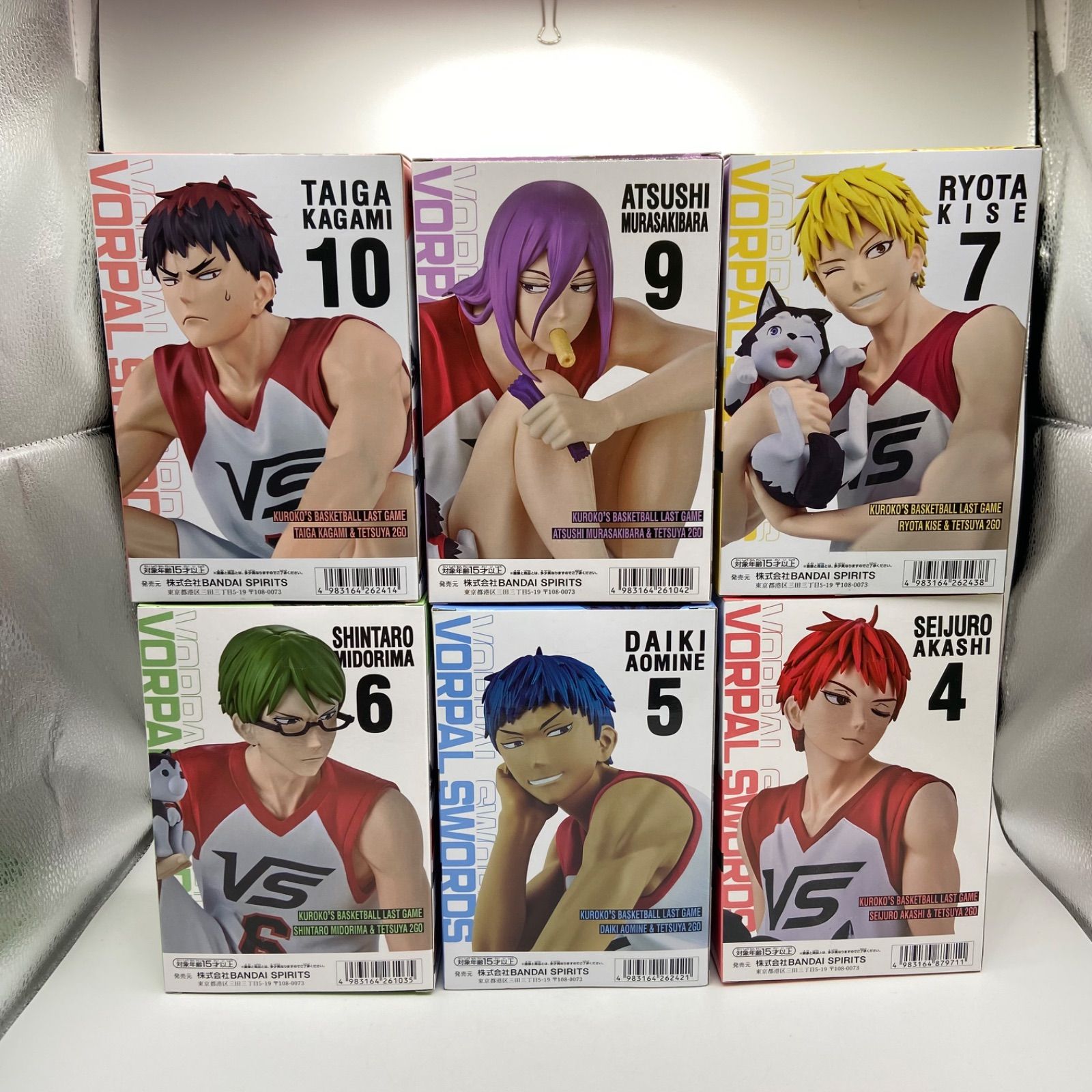 黒バス レア 缶バッジ プライズ 黄瀬 緑間 青峰 紫原 火神 黒子