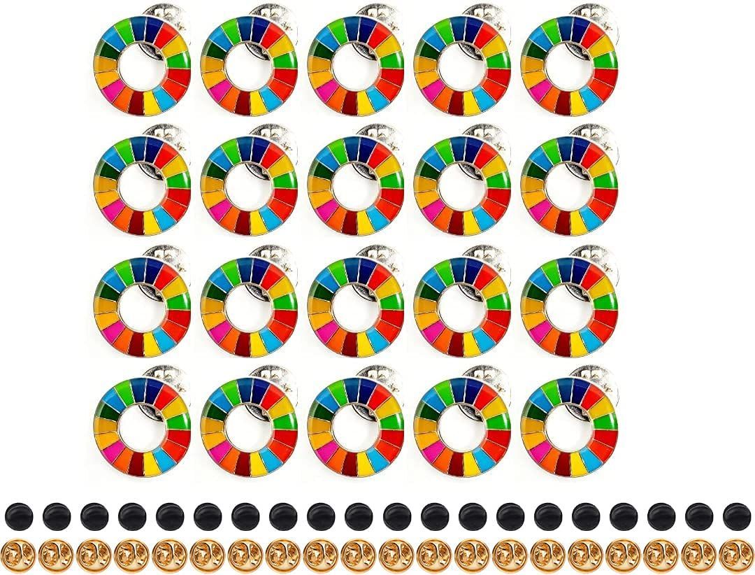 在庫セール】SDGs バッジ(20個セット) 国連本部最新仕様 SDGs