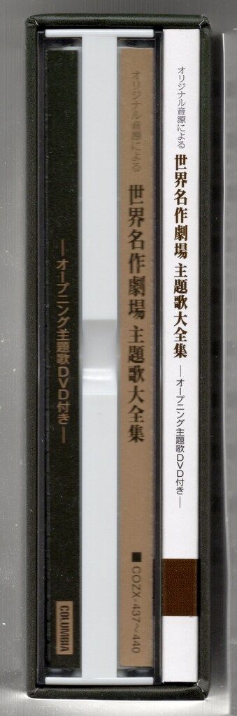 アニメCD オリジナル音源による 世界名作劇場 主題歌大全集