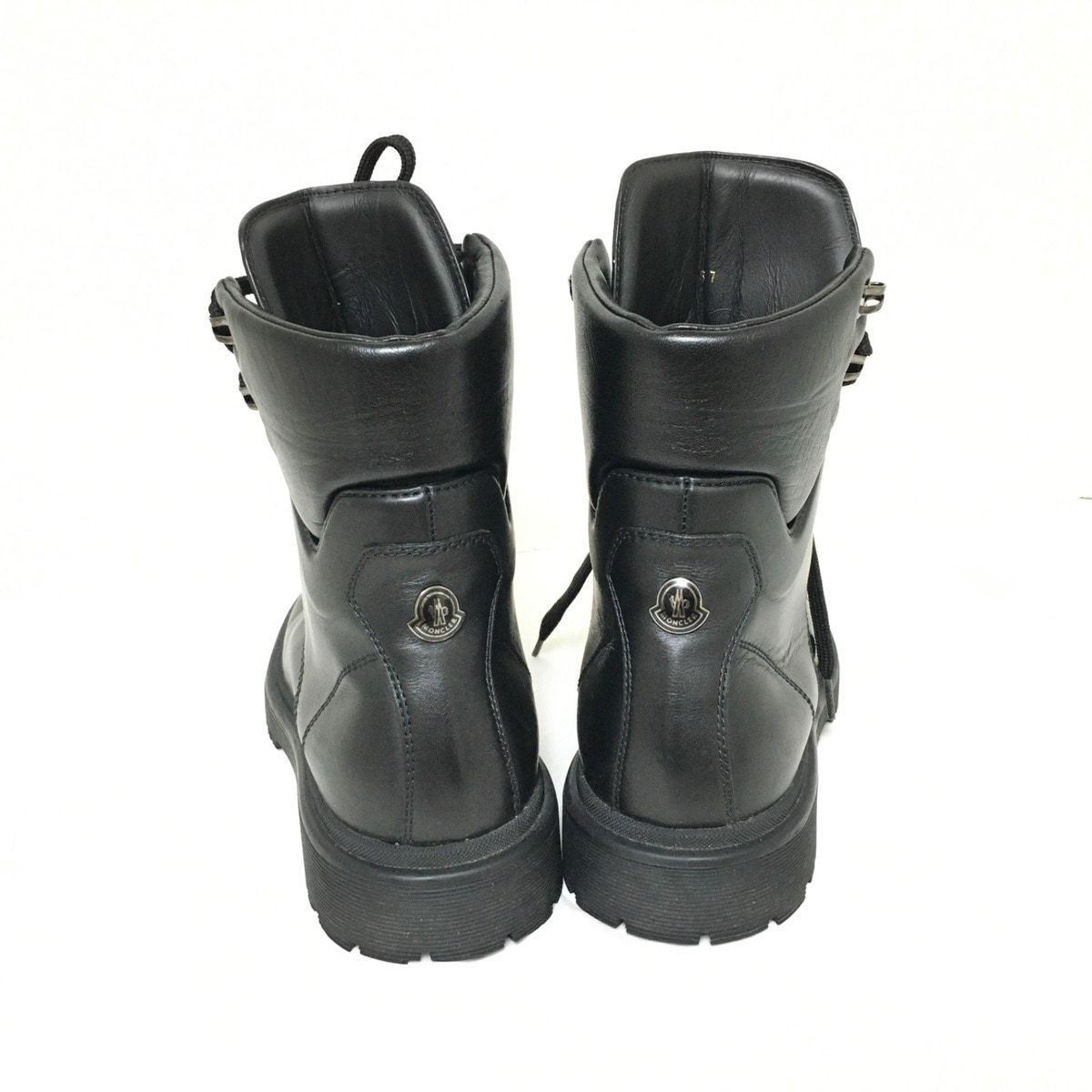 MONCLER(モンクレール) ショートブーツ 37 レディース - 黒 レザー 