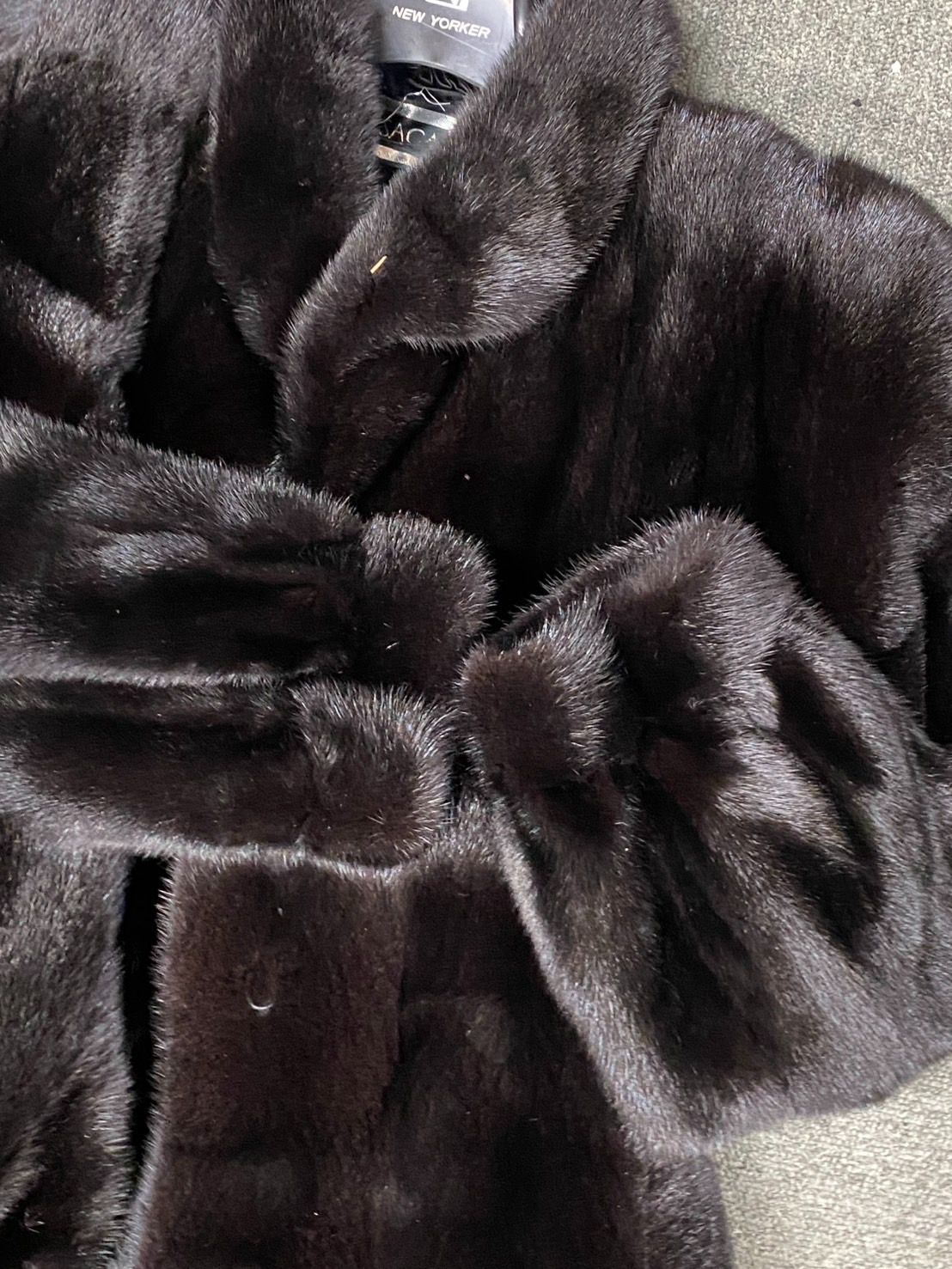 Saga mink サガミンク 高級 リアル ミンクファー コート ブラック