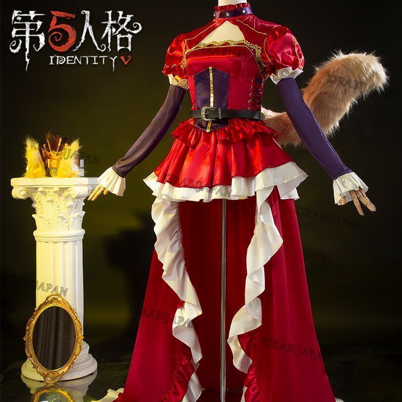 完全再現 第五人格 レッドクイーン 女大公 コスチューム フルセット 監視者 スキン コスプレ 衣装 仮装 イベント 撮影会用 ゲーム 着せ替え ドレス アクセサリー セット レディース S-XXLサイズ 高品質 豪華仕様