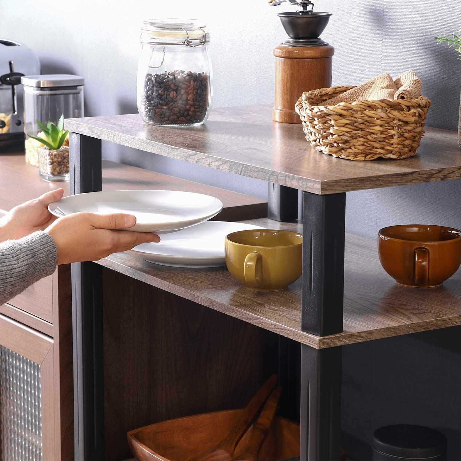 『大特価』 幅59.7cm キッチンワゴン ナチュラル ホワイト マルチワゴン 簡単組み立て キャスター付き 不二貿易 フィット 99906