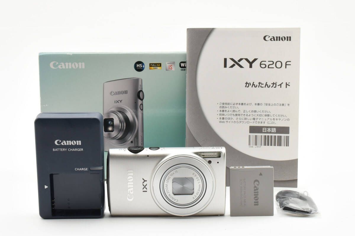 上品 キヤノン Canon IXY 620F FULL HD Wi-Fi 元 属 シルバー コンパクトデジタルカメラ 1558A195
