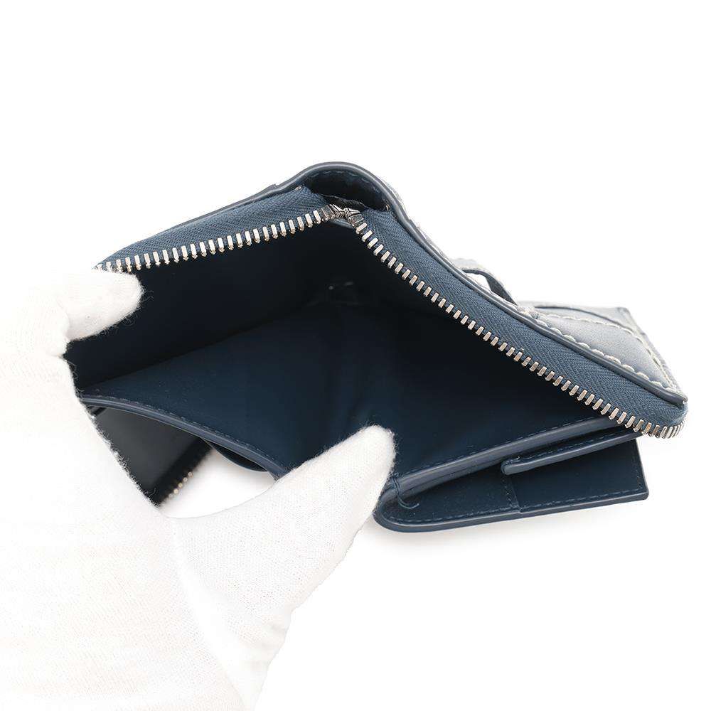 ボッテガヴェネタ 二つ折り財布 カセット N/S コンパクトジップ