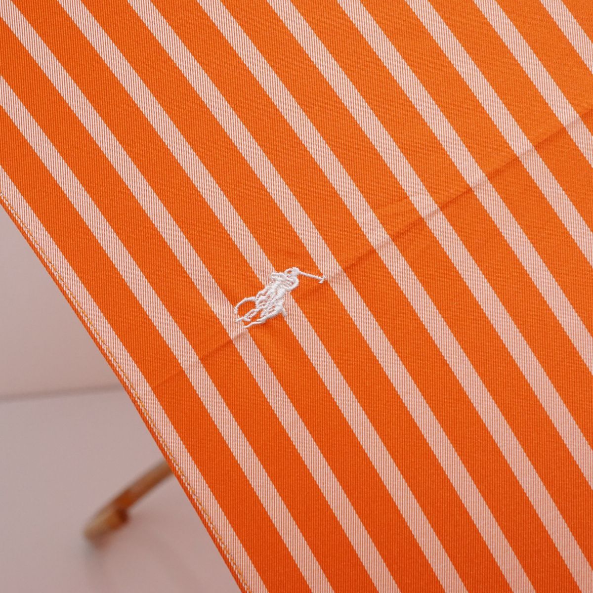 傘 Polo Ralph Lauren ポロラルフローレン USED美品 オレンジ ボーダー