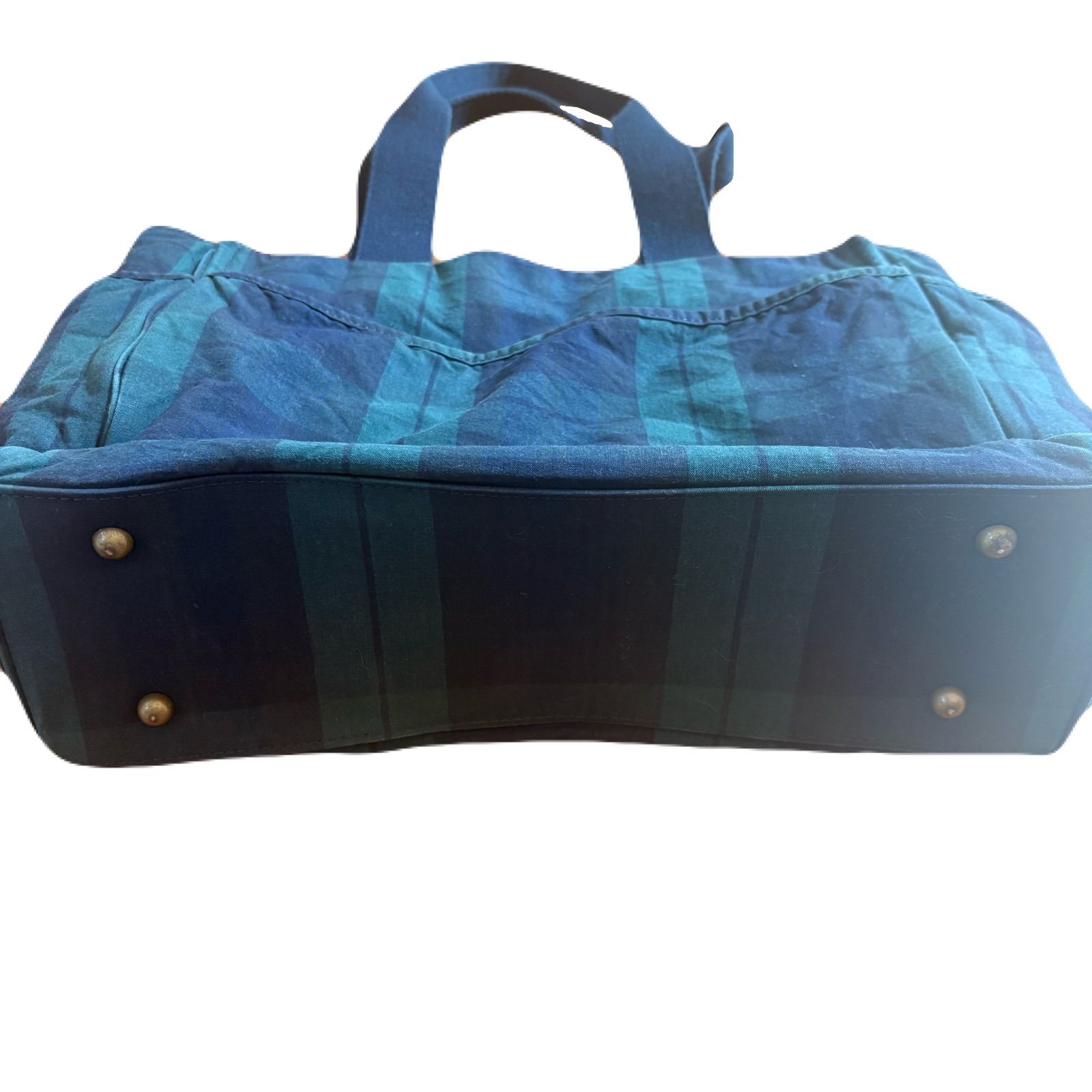 ラルフローレン トートバッグ タータンチェック グリーン ワン