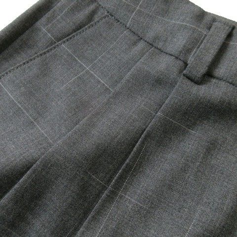 インコテックス INCOTEX パンツ スラックス テーパード アンクル ストレッチ タック チェック 40 L グレー MQ GY35 DECORATOM_COM_BR