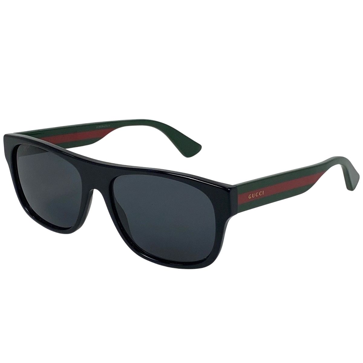 グッチ GUCCI ロゴ サングラス シェリーライン ウェブ UVカット サングラス プラスチック ブラック GG0341 レディース