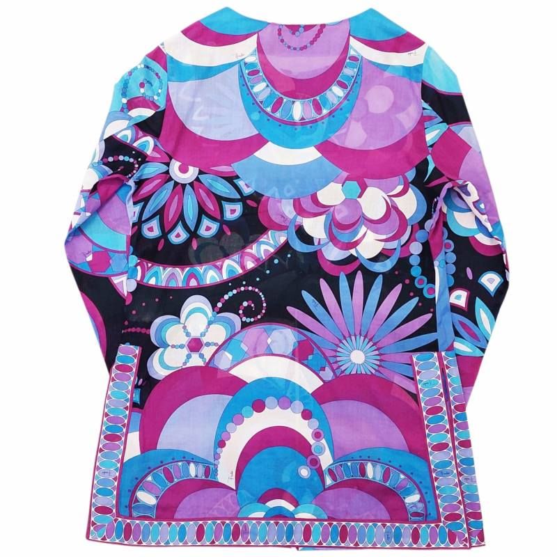 売れ筋商品|||エミリオプッチ EMILIO PUCCI ブルー 花柄 チュニック I 40 楽天市場】EMILIO PUCCI/エミリオプッチ イタリア製 プッチ柄