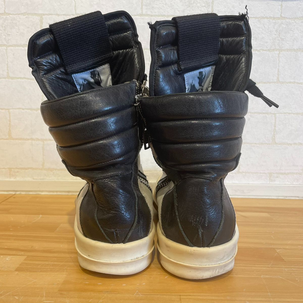 リックオウエンス Rick Owens GEO BASKET ジオバスケット レザー ハイカットスニーカー 42 - メルカリ