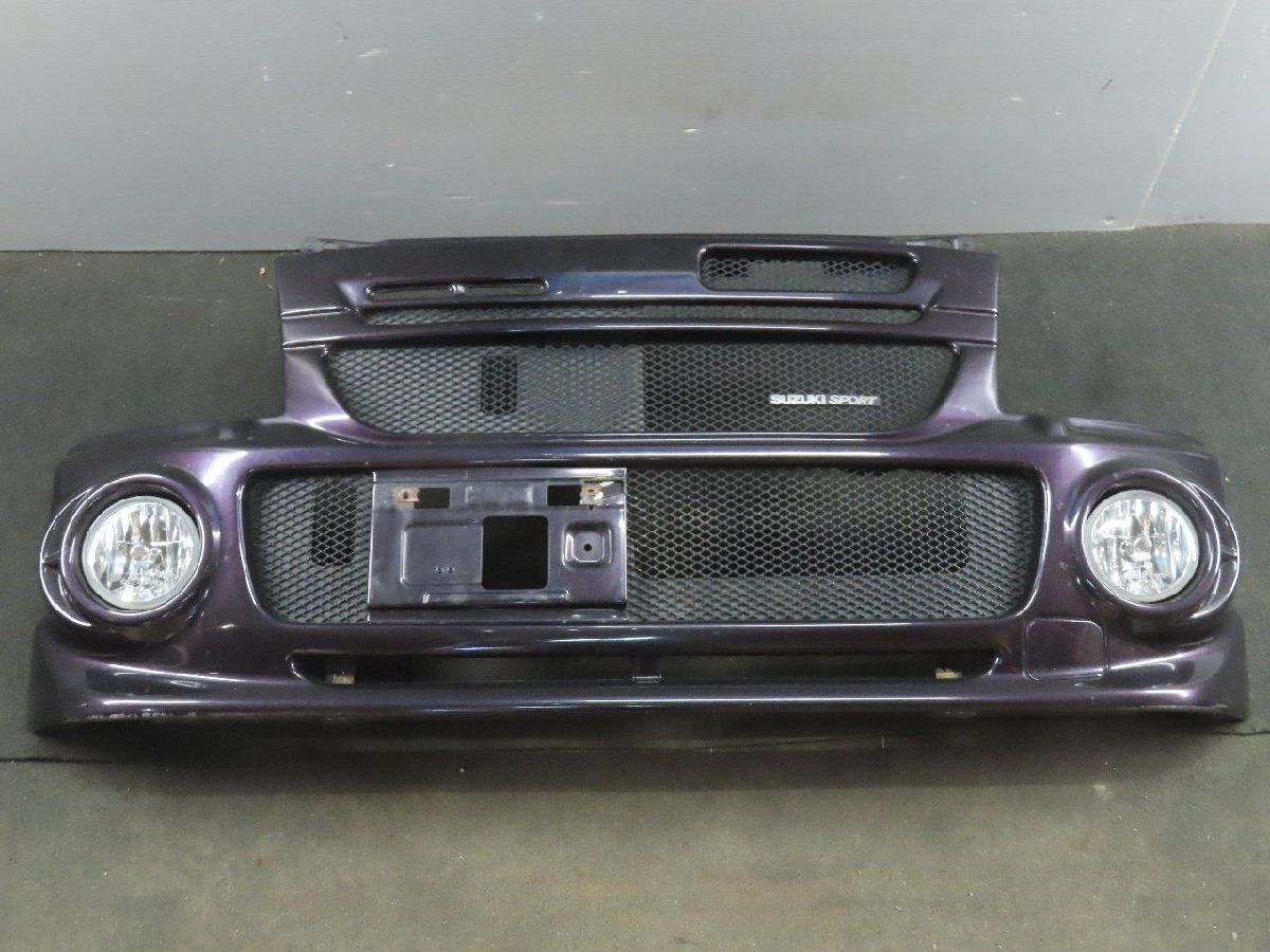 ワゴンR RR-Sリミテッド MH22S 純正OP SUZUKI SPORT フロント バンパー グリル付 ZED (99000-99036-J5J) /No，12789