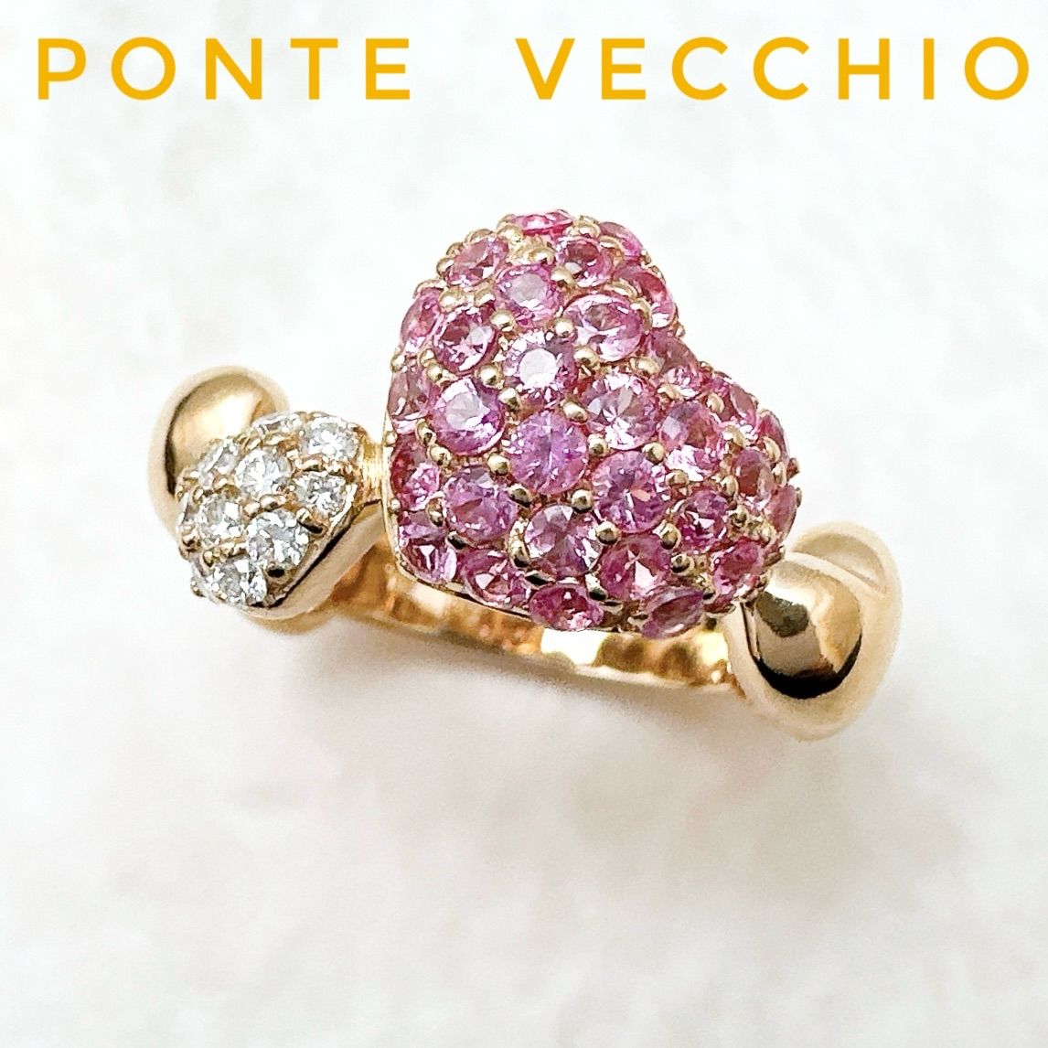 Ponte Vecchio ピンクゴールド リング Ponte Vecchio(ポンテヴェキオ