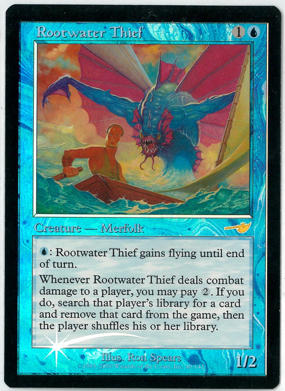 FOIL/MTG/英語版/ルートウォーターの泥棒/Rootwater Thief/ネメシス/NEM