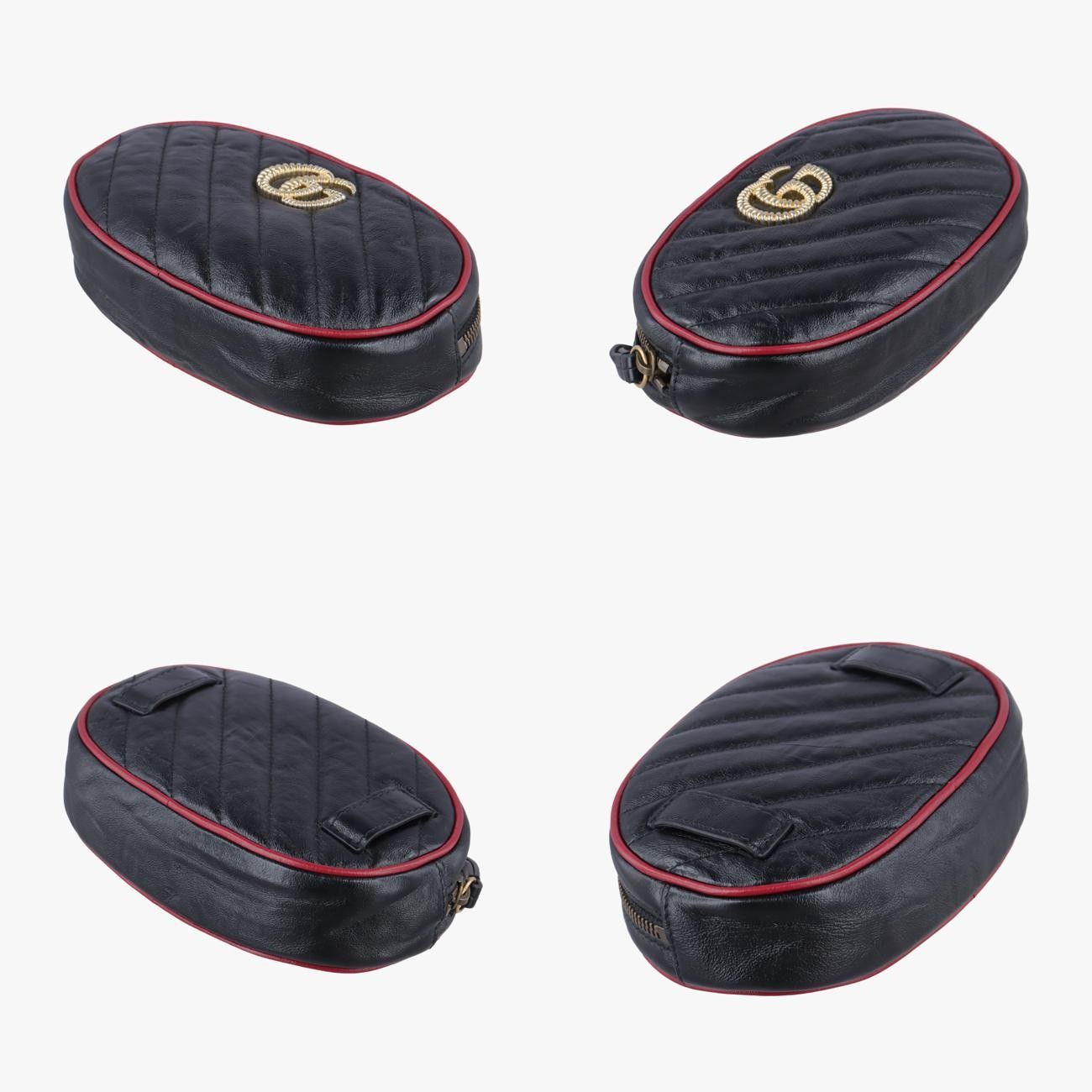 【VIP価格】GUCCI レザー ハーフムーン バッグ GUCCI ハーフムーン