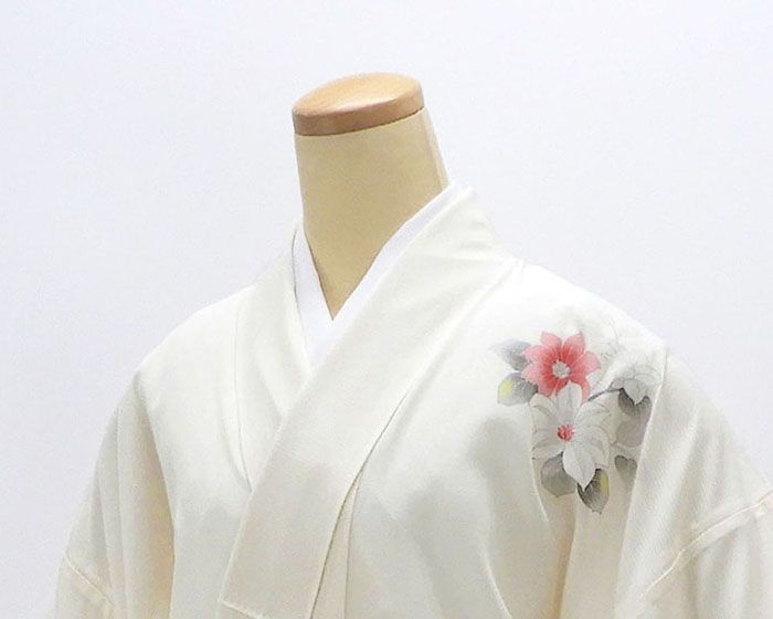 夏物 絽訪問着 未使用 正絹 夏花 身丈167cm 裄丈68cm 夏用 訪問