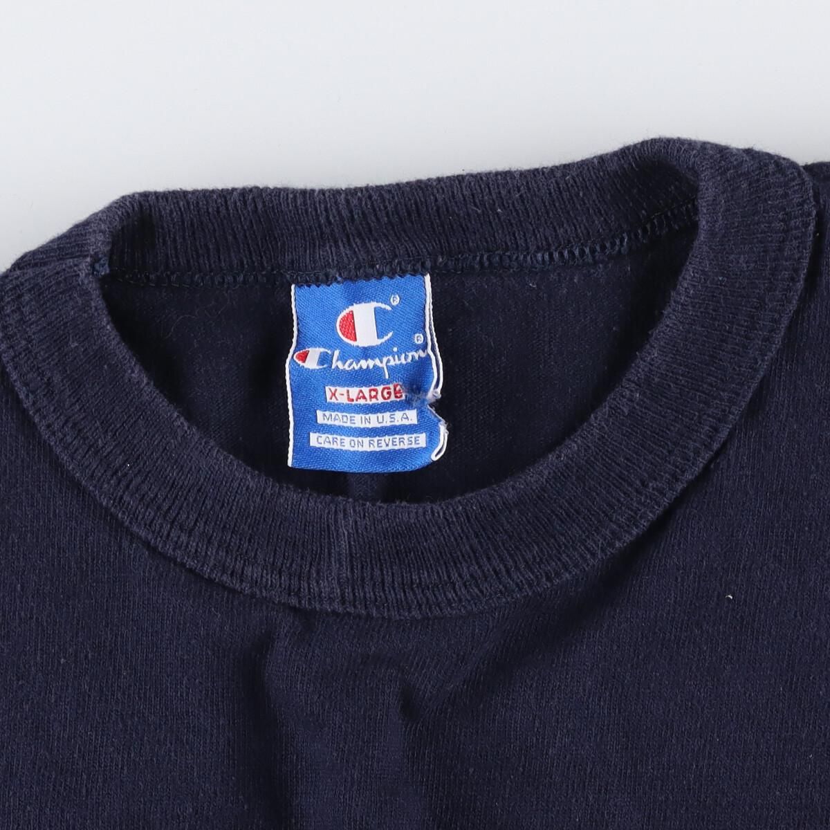 古着 90年代 チャンピオン Champion 目無し 無地Tシャツ USA製 メンズL