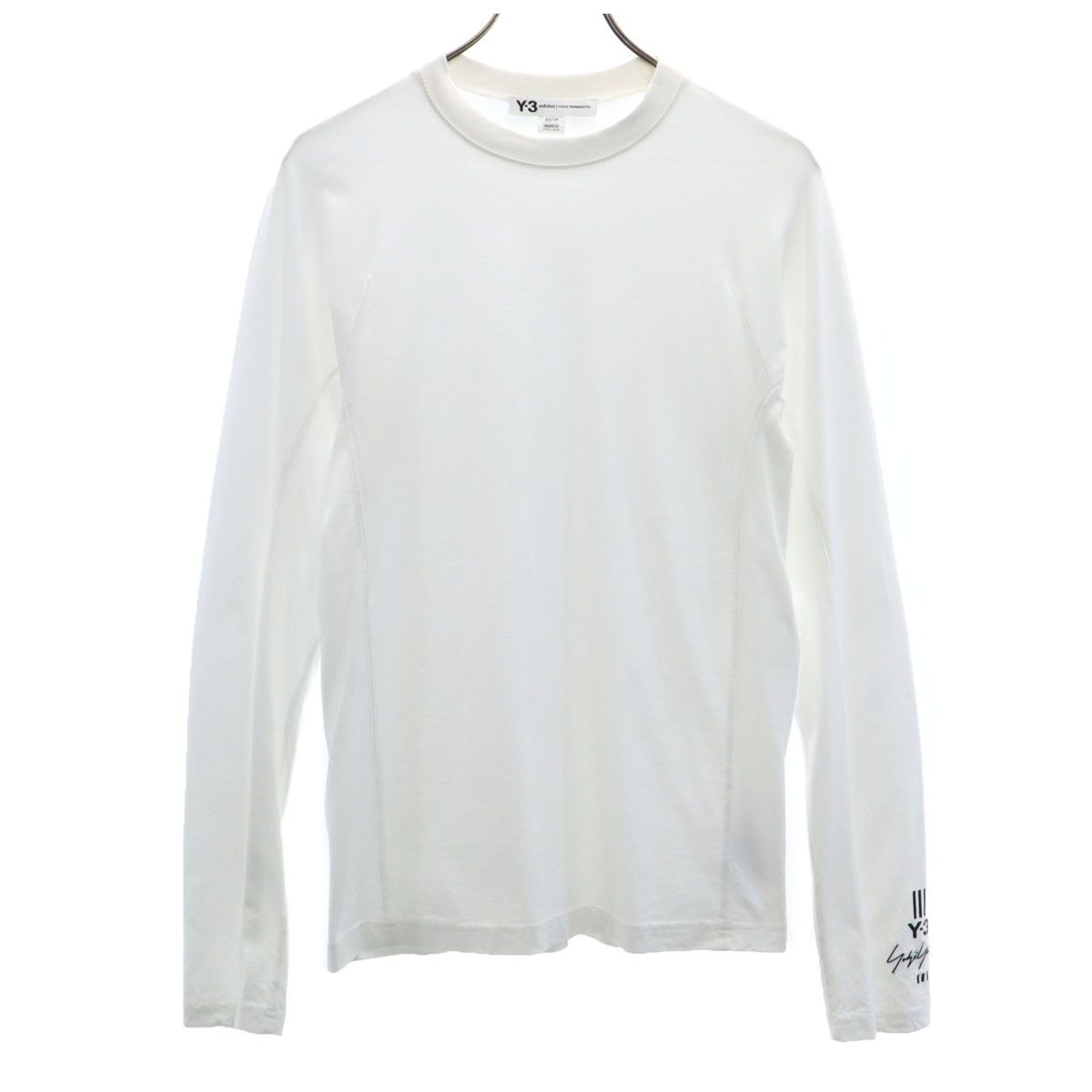 Y-3 ワイスリー アディダス コラボ 長袖 Tシャツ XS ホワイト x adidas 