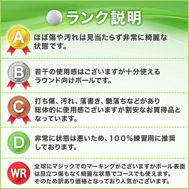 送料無料 ロストボール ブリヂストン SUPER STRAIGHT ホワイト 20球セット 中古 Cランク スーパーストレート 白 ゴルフボール