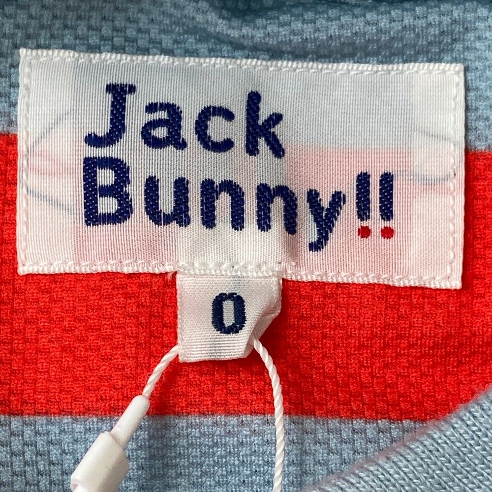 ジャックバニー Jack Bunny 半袖ポロシャツ　ボーダー サイズ：0 JACK BUNNY ジャックバニー 半袖ポロシャツ ボーダー