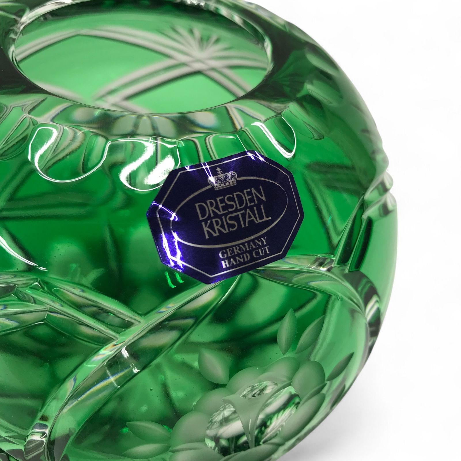 ドレスデン 花文金彩透かしバスケット コンポート 菓子器 dresden