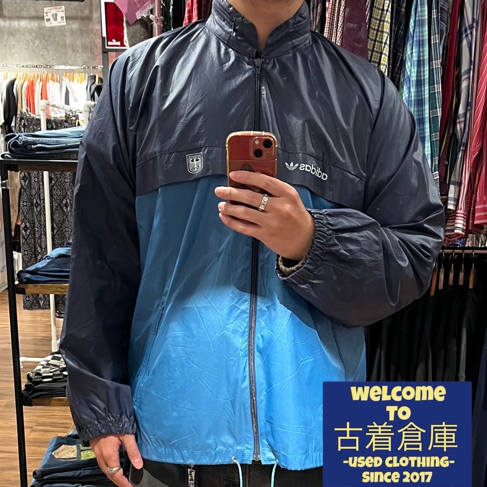 【送料無料】USA古着 adidas アディダス ナイロンジャケット オリジナルアディダス 90's スポーツウェア ゴープコア テック系