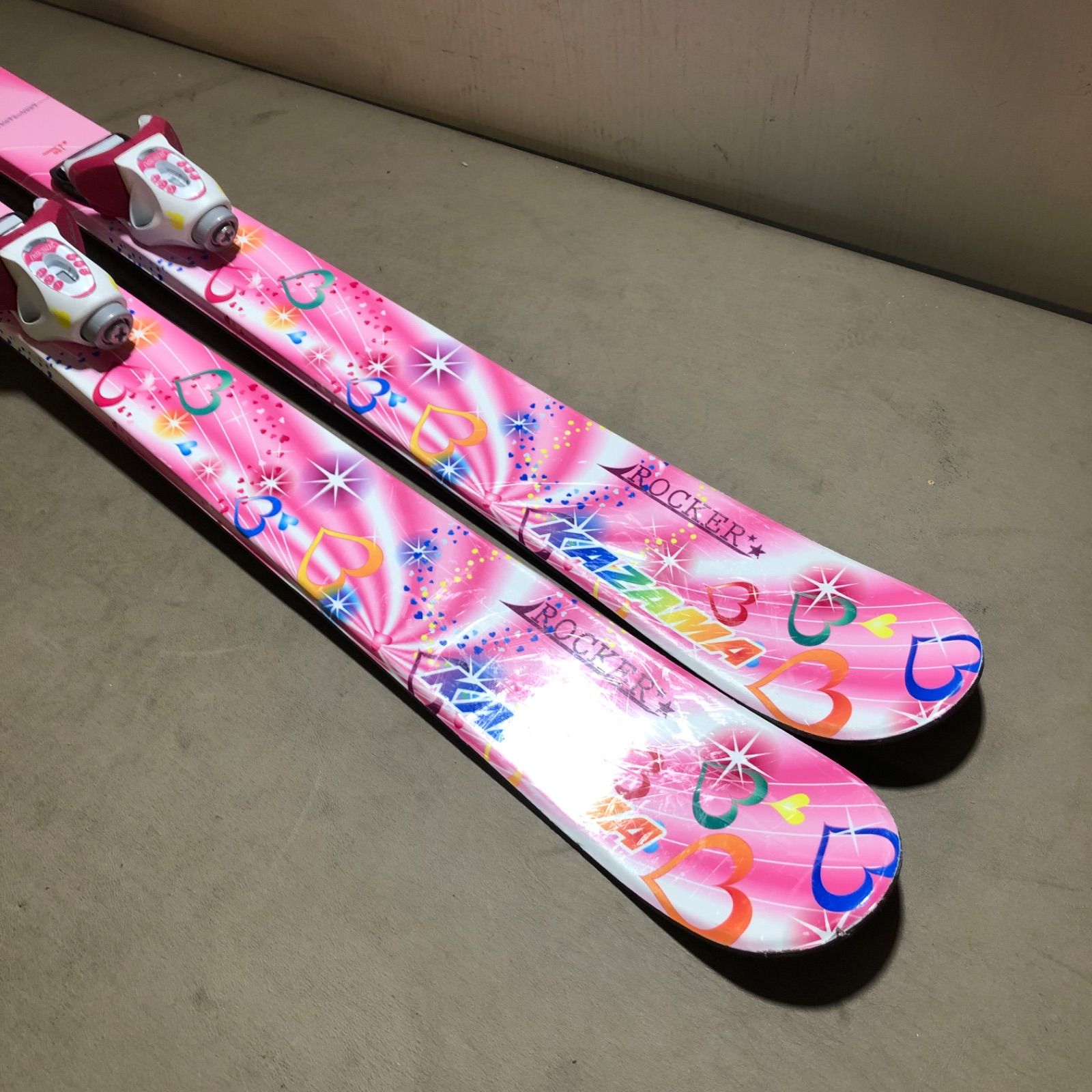 ☆KAZAMA カザマ ジュニア スキー板 126cm ピンク ☆ - ECO BASE