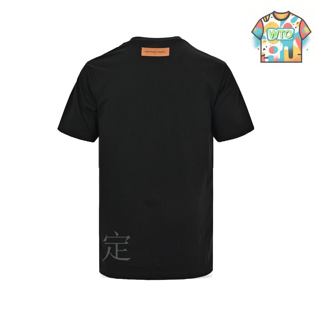 今日WTO】Louis Vuitton 24ss モノグラム皮標フェイクポケット T