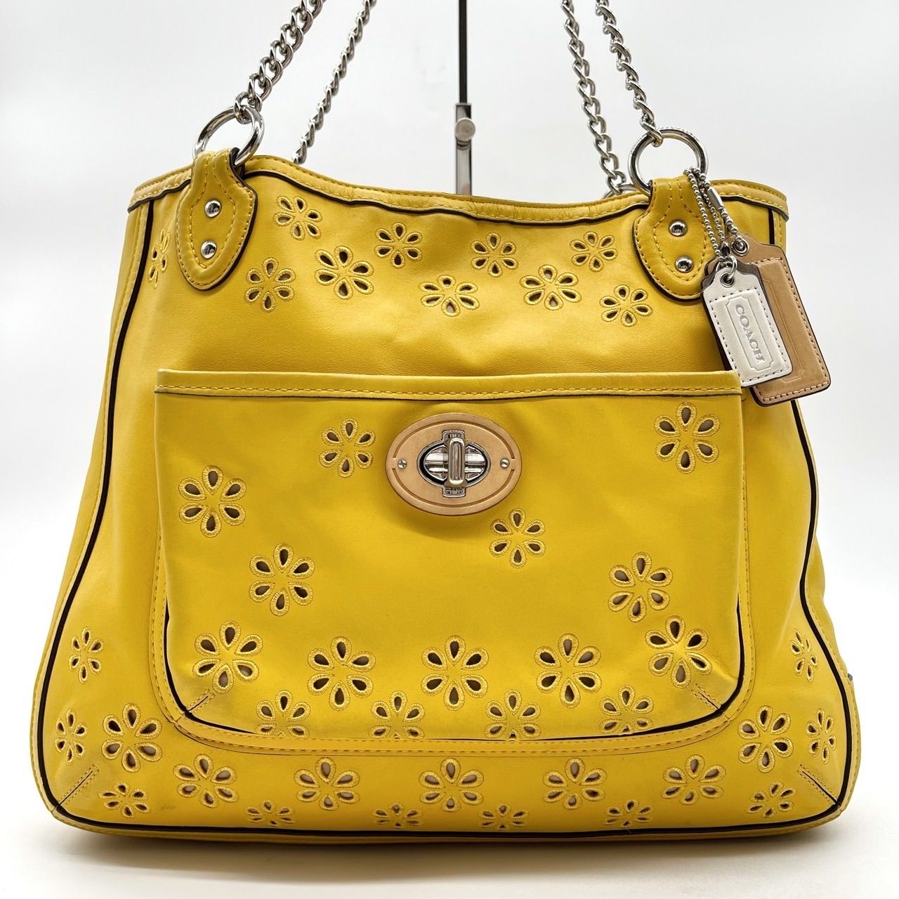 良品】COACH コーチ ショルダーバッグ トートバッグ 肩掛け ターン 