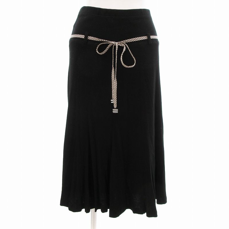 ソニアリキエル SONIA RYKIEL フレアーニットスカート リブジャージー 