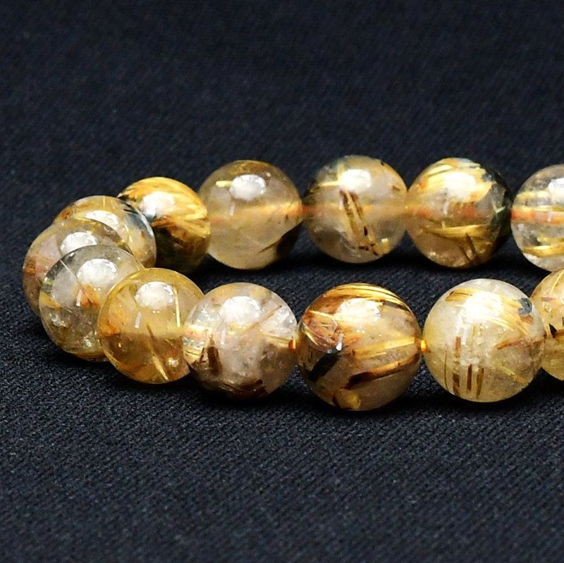 【開運・金運】高級　タイチンルチル 12.5-13mm 高品質 楽天市場】タイチンルチルクォーツ ルース オーバル 【 一点もの