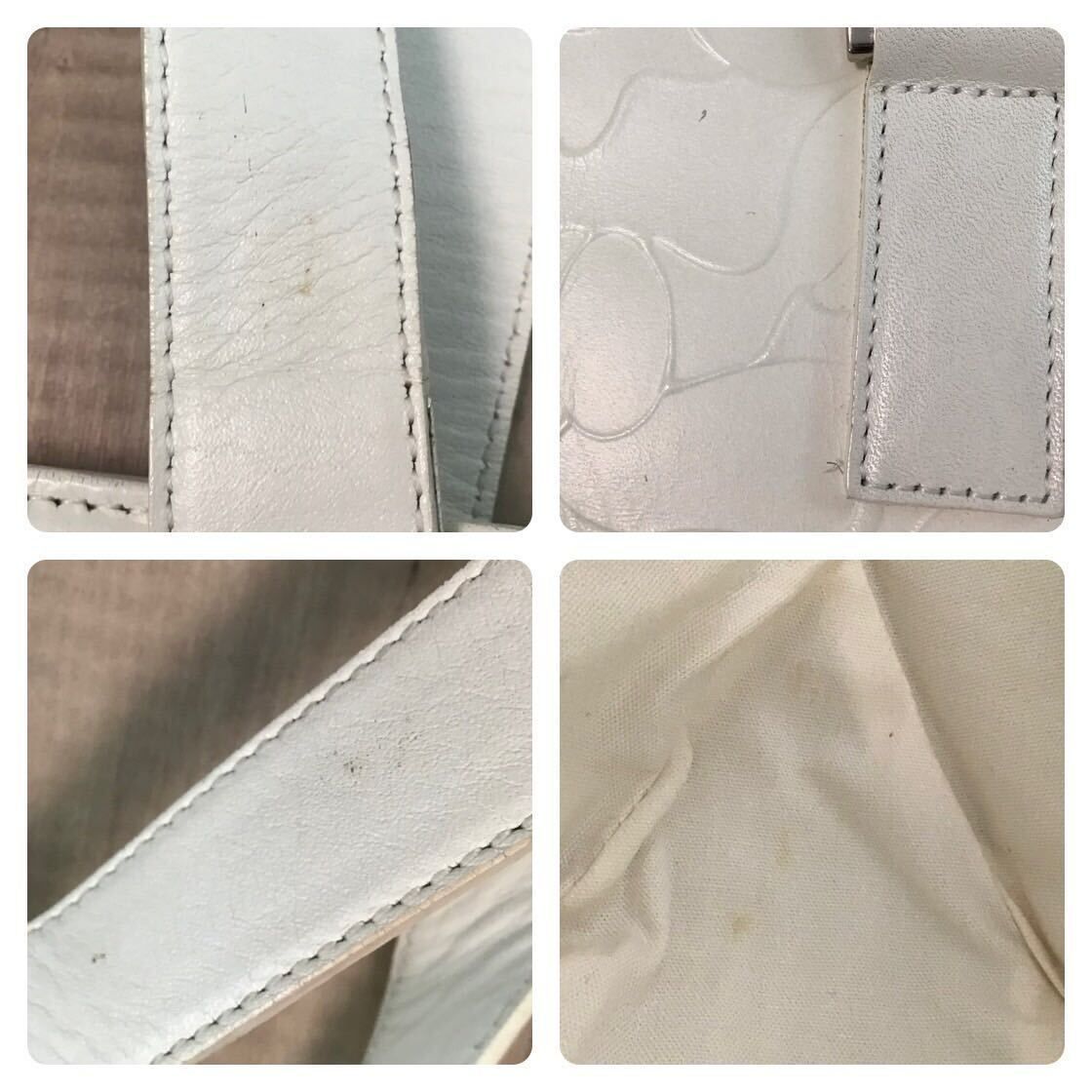 本革 型押しレザー ショルダー トートバッグ a bathing ape Leather