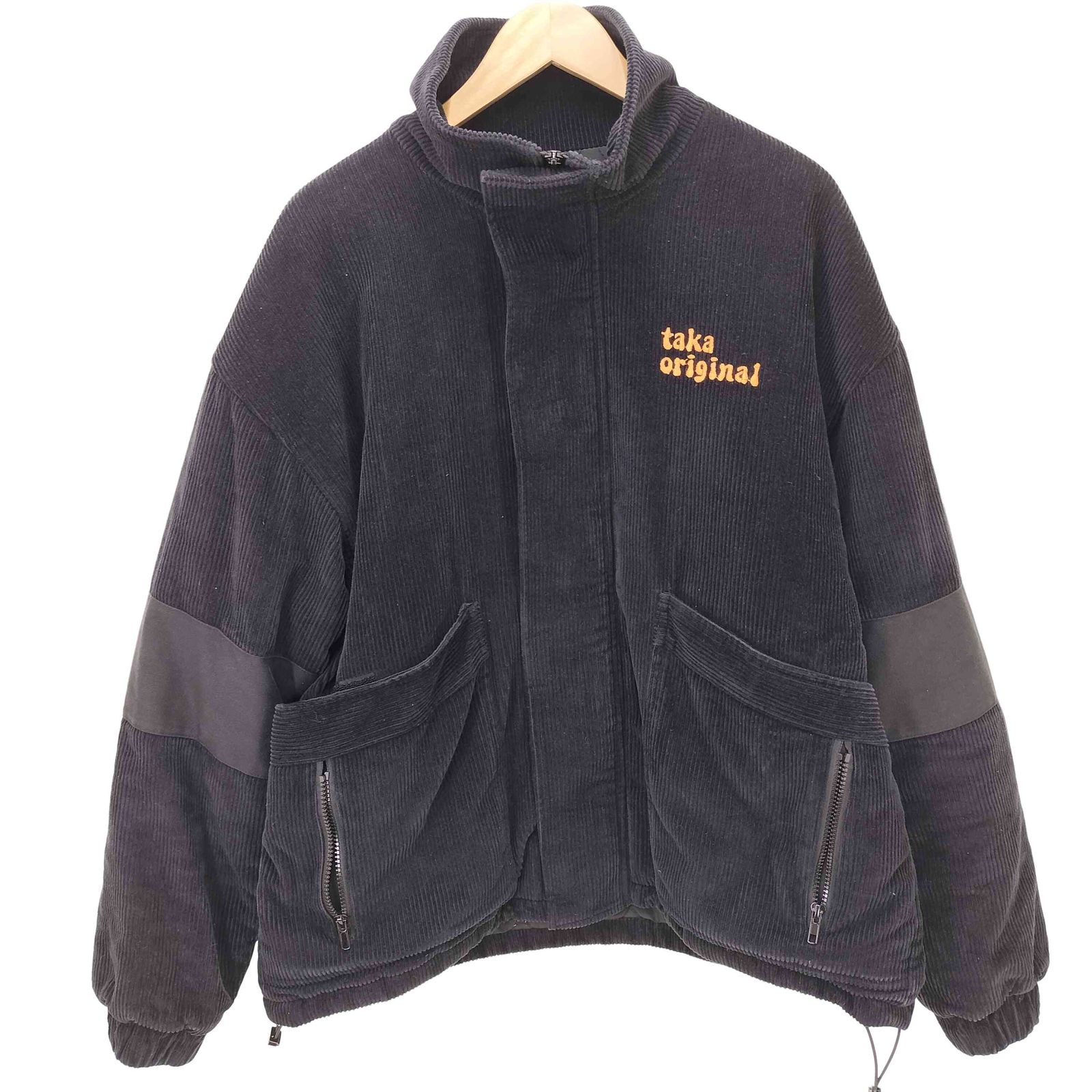 Taka Original コーデュロイ 中綿 ジャケットブラック TAKA ORIGINAL(タカ オリジナル)商品ページ - Flaming Corduroy