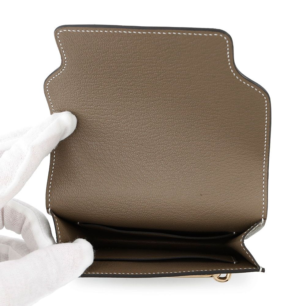 エルメス 財布 ロウリス ルリ スリム エトゥープ/ゴールド金具 HERMES エルメス 財布 ロウリス ルリ スリム エトゥープ/ゴールド金具 HERMES