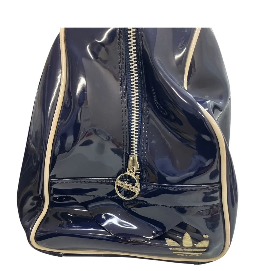 希少70s～80s アディダス adidas エナメルボストンバッグ ビンテージ