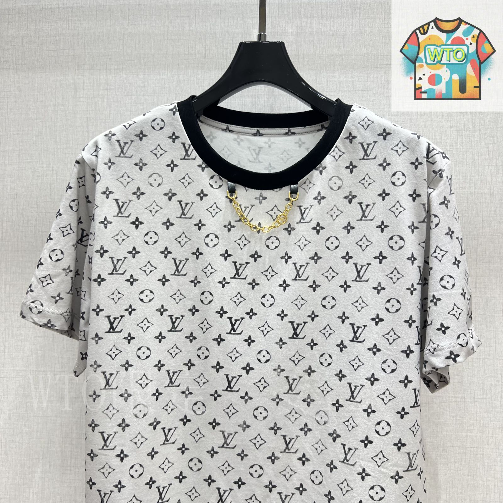 ☆美品☆ LVチェーン付きトップス チェーン L Louis Vuitton(ルイヴィトン) トップス(レディース