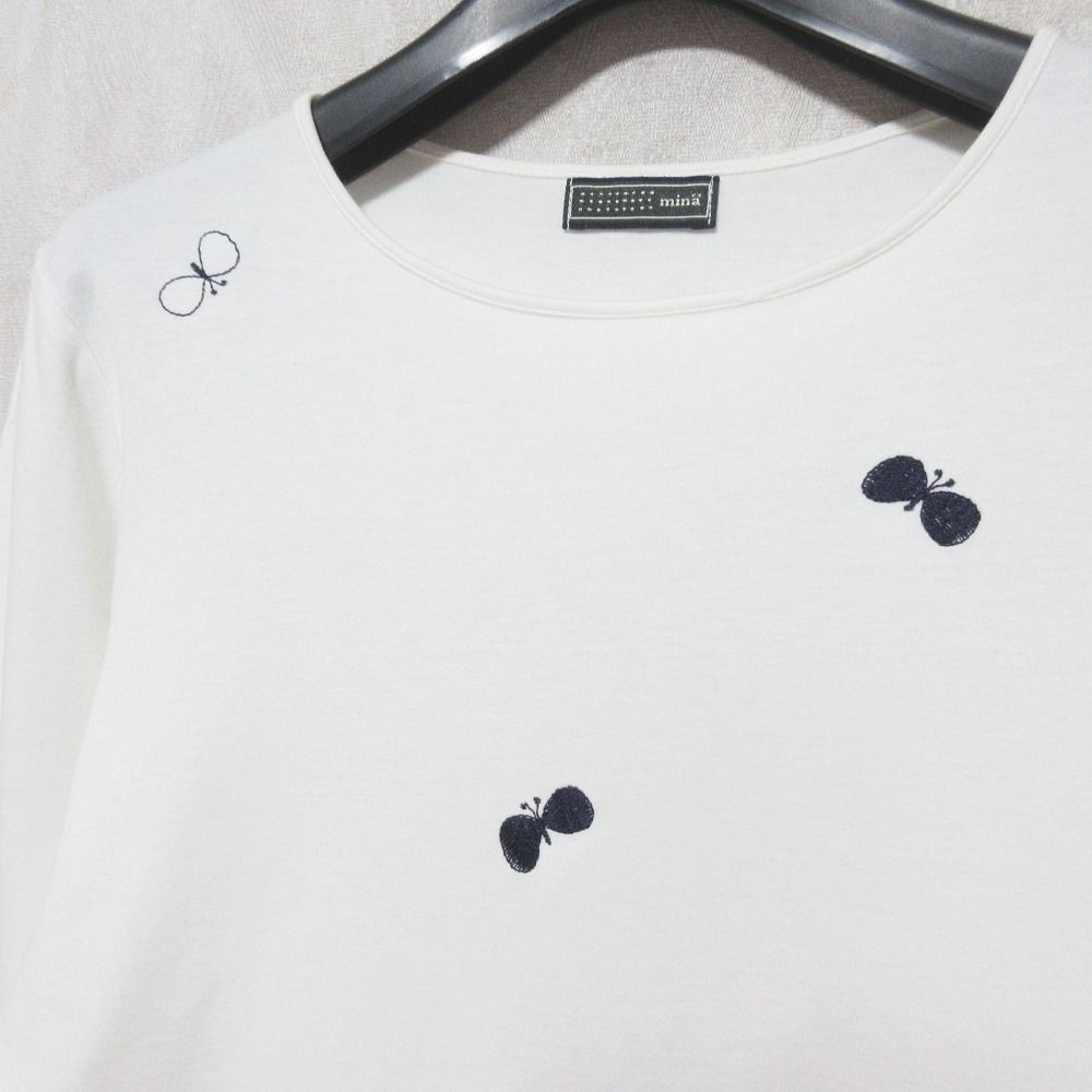 mina perhonen（ミナペルホネン）Tシャツ・カットソー 白 サイズ:36(S