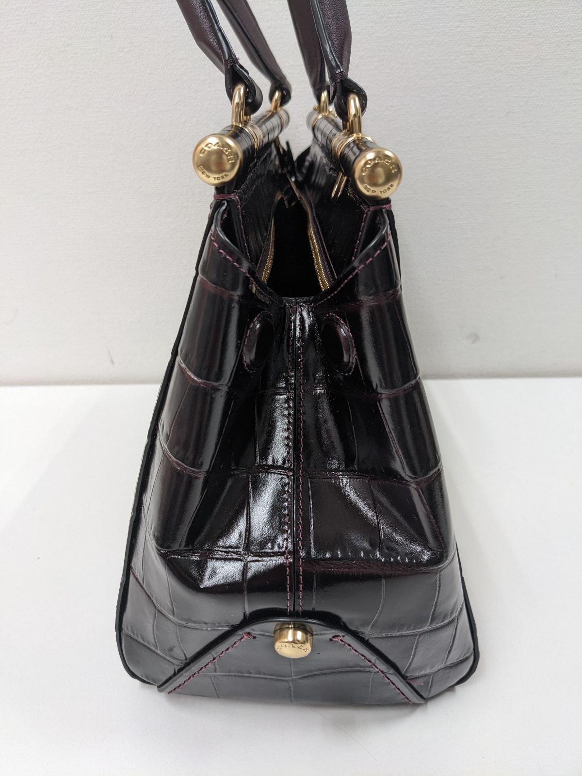 ⭐極美品❗COACH グレース クロコ柄 2WAY ショルダーバック⭐ - メルカリ