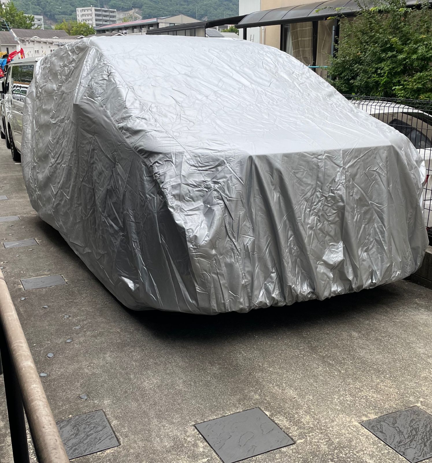 AZ製 アルファード カーカバー 20 30 40系対応 ボディカバー 防水 屋外用 シルバー