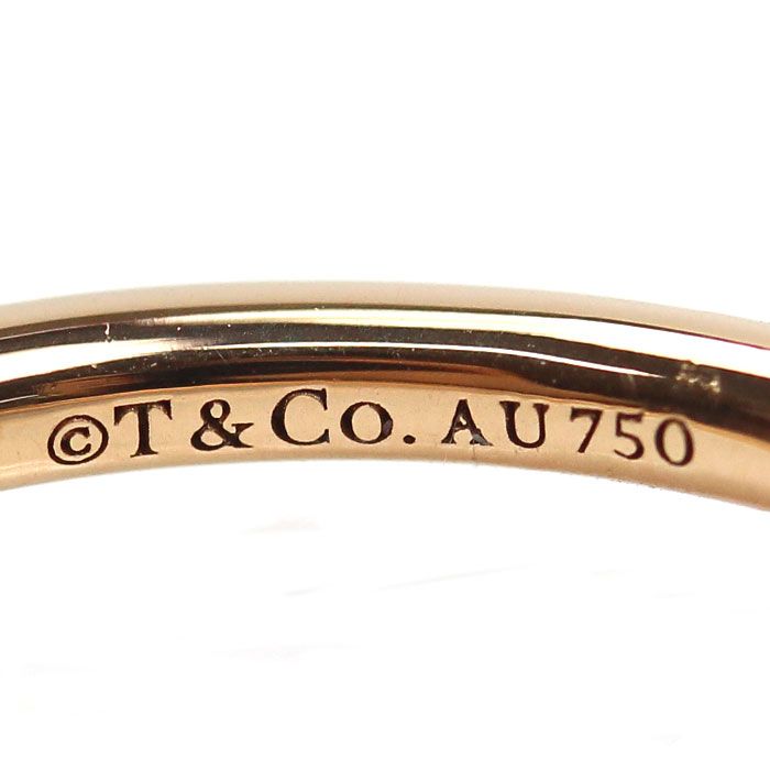 TIFFANY&Co. ティファニー K18PG ピンクゴールド Tワイヤー リング  